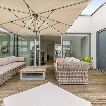 Tatil Evi Lejlighed I Penthouse Med Fire Terrasser Balkoner Og En Fantastisk Udsigt Over Havn Odense