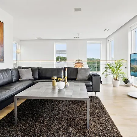 Lejlighed I Penthouse Med Fire Terrasser Balkoner Og En Fantastisk Udsigt Over Havn Odense
